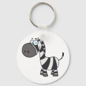 Cartoon Zebra Sleutelhanger (Voorkant)