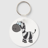 Cartoon Zebra Sleutelhanger (Achterkant)