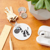 Cartoon Zebra Sleutelhanger