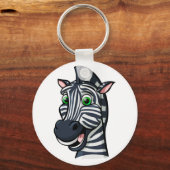 Cartoon Zebra Sleutelhanger (Voorkant)