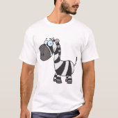 Cartoon Zebra T-shirt (Voorkant)