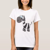 Cartoon Zebra T-shirt (Voorkant)