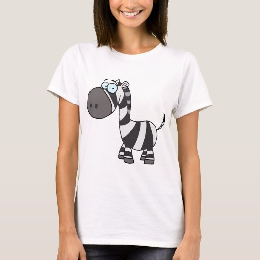 Cartoon Zebra T-shirt (Voorkant)