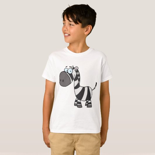 Cartoon Zebra T-shirt (Voorkant volledig)