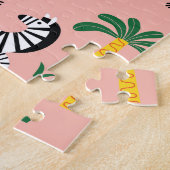 Cartoon Zebra's Grappig Naadloos Patroon Legpuzzel (Zijkant)