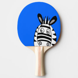 cartoon zebras ping pong peddel tafeltennisbatje