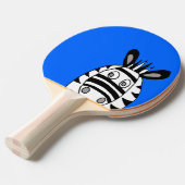 cartoon zebras ping pong peddel tafeltennisbatje (Voorkant Gekanteld)