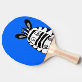 cartoon zebras ping pong peddel tafeltennisbatje (Zijkant)