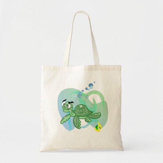 Cartoon Zee Turtle Tote Bag (Voorkant)