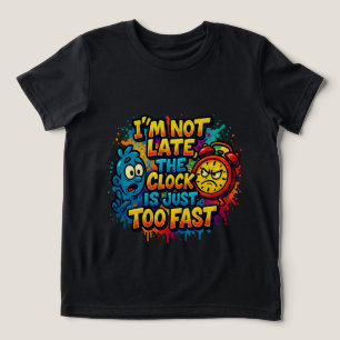 Cartoon zeefdruk Tri-Blend shirt