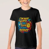 Cartoon zeefdruk Tri-Blend shirt (Voorkant)