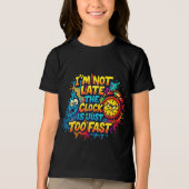 Cartoon zeefdruk Tri-Blend shirt (Voorkant)