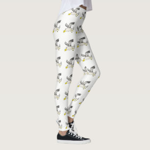Cartoon zeemeeuw boven hoofd leggings