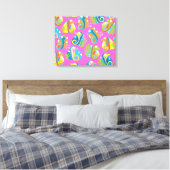 Cartoon Zeepaarden Canvas Afdruk (Insitu (Slaapkamer))