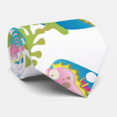 Cartoon Zeepaarden Stropdas (Opgerold)
