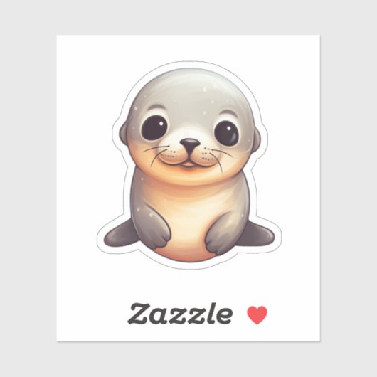Cartoon zegel illustratie sticker (Vel)