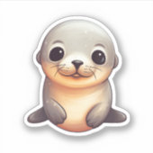 Cartoon zegel illustratie sticker (Voorkant)