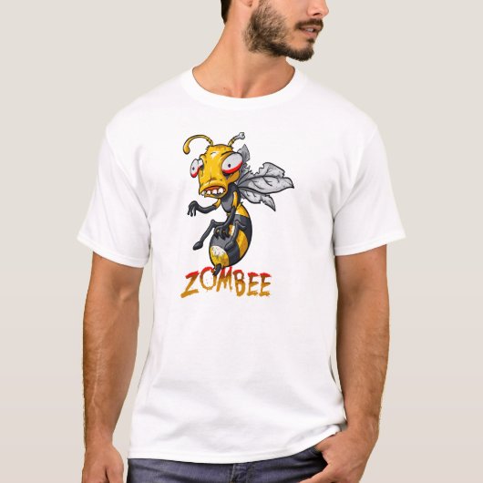 Cartoon Zombie Bee T-shirt (Voorkant)