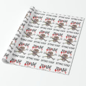 Cartoon Zombie Defensie Squad schedel crossbones c Cadeaupapier (Uitgerold)