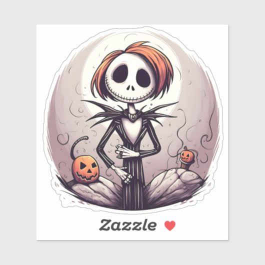 Cartoon Zombie design Sticker (Vel)