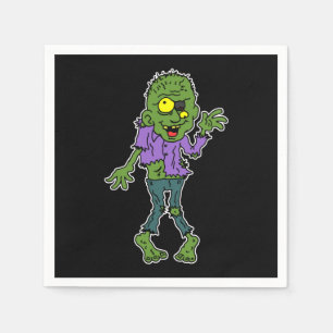 Cartoon Zombie Halloween Party Servetten