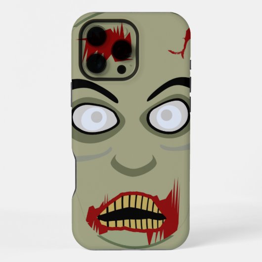 Cartoon Zombie iPhone Hoesje (Achterkant)