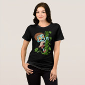 Cartoon Zombie Jack en de Bonenstaak Tri-Blend Shirt (Voorkant volledig)