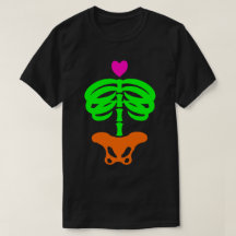 Cartoon Zombie Skeleton Ribcage Art
