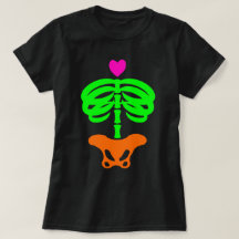 Cartoon Zombie Skeletribcage Art T