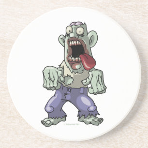 Cartoon Zombie Zandsteen Onderzetter