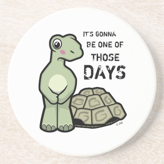 Cartoon zonder dop zandsteen onderzetter (Voorkant)