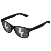 Cartoon zonnebril: glanzende reflectie bliksem kinder zonnebril (Gekanteld)