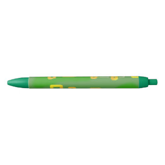 Cartoonachtige groene geometrische pen