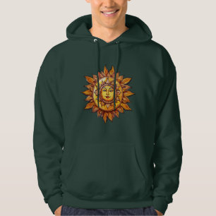 Cartoonachtige Realistische Zon – Levendige Zonne  Hoodie