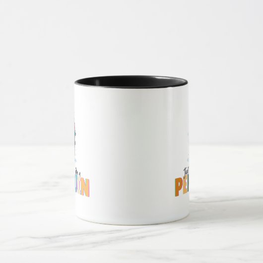 Cartoonachtige stijl gewoon chillin als pinguïn ko mok (Midden)