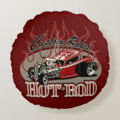cartooncar25 rond kussen (Voorkant)