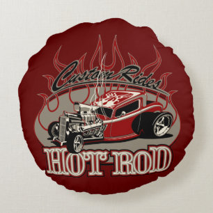 cartooncar25 rond kussen