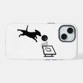 Cartoondier Basketball iPhone 15 Case (Achterkant horizontaal)