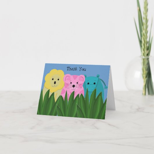 Cartoondierentuin Bedankt (Voorkant)