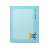 Cartoone notitieblok voor autowas (Linkerzijde)