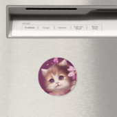 Cartoones katje met grote ogen magneet (Insitu (Vaatwasser))