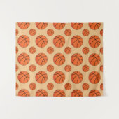 Cartooneske Basketbal Wandkleed (Voorkant (horizontaal))