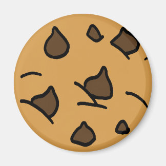 Cartooneske Clip Art Chocoladechipscookie Dessert Magneet