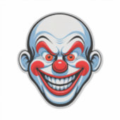 Cartooneske clown gezicht sticker (Voorkant)