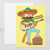 Cartooneske Fiesta Kat Grappige Cinco De Mayo Vlak (Voorkant / Achterkant)