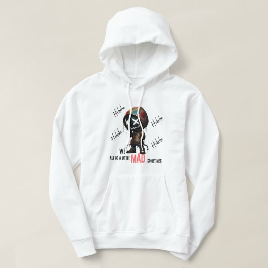 cartooneske figuur met capuchon hoodie (Design voorkant)
