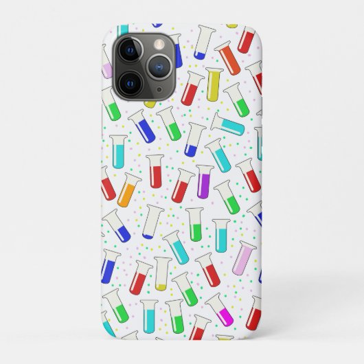 Cartooneske glazen reageerbuizen Case-Mate iPhone case (Achterkant)