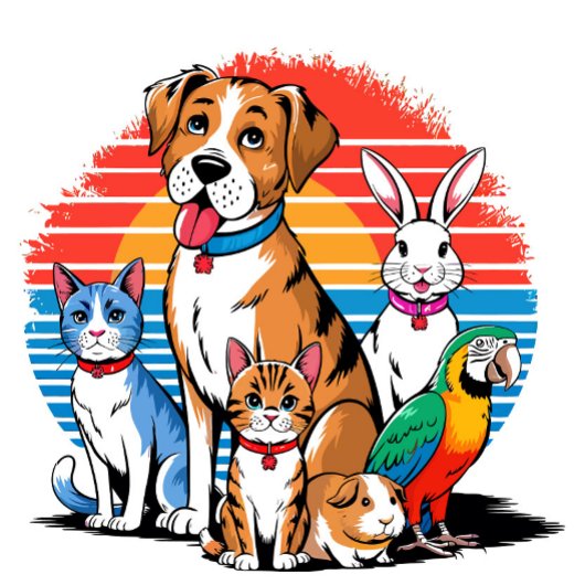 Cartooneske huisdierenbijeenkomst  Case-Mate iPhone case