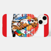 Cartooneske huisdierenbijeenkomst  Case-Mate iPhone case (Achterkant (horizontaal))