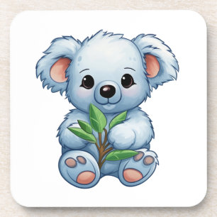 Cartooneske koala-illustratie bier onderzetter